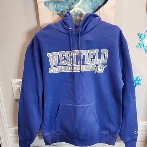 EUC Champion Westfield State University Men's Sz L Sweatshirt w/hoodie